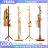 iPearl Giá treo quần áo đa năng gỗ nguyên khối chống nghiêng, chịu lực 50kg Xá Gia Dụng