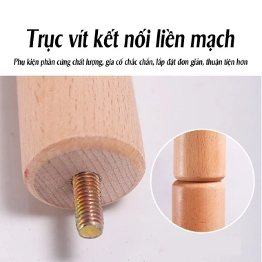 iPearl Giá treo quần áo đa năng gỗ nguyên khối chống nghiêng, chịu lực 50kg Xá Gia Dụng