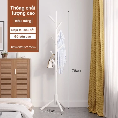 iPearl Giá treo quần áo đa năng gỗ nguyên khối chống nghiêng, chịu lực 50kg Xá Gia Dụng 10 iPearl Giá treo quần áo đa năng gỗ nguyên khối chống nghiêng, chịu lực 50kg Xá Gia Dụng 10