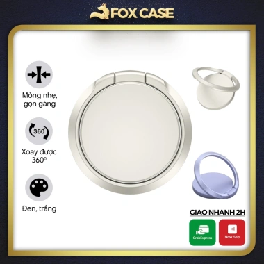 Iring - Nhẫn đeo tay giá đỡ điện thoại xoay 360, hỗ trợ nam châm ô tô, 39.000₫