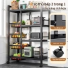 iSPECLE Kệ bếp đa năng 3-5 tầng, giỏ rau tiện ích, bánh xe di chuyển, giá 363.000 VND 3