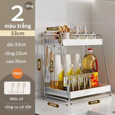 iSPECLE Kệ Gia Vị Đa Năng - Móc Treo, Lưu Trữ Nhiều Gia Vị & Dụng Cụ, 189.000₫ 10