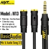Jack chuyển 3.5mm male sang mic và tai nghe female NYT CD103 - Giá 39.000₫ 10