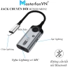 Jack chuyển đổi 2 cổng Light và Light sạc 2.4A Mic, vỏ nhôm cao cấp - Giá ưu đãi 189k 2