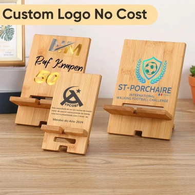 JASTER Gift Đế điện thoại gỗ sồi Giá đỡ gỗ tùy chỉnh logo miễn phí, 44.440₫