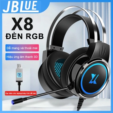 JBLUE Tai Nghe Có Dây Chụp Tai - Bass Mạnh Mẽ, Chống Ồn Hiệu Quả, Mic Thoại Rõ Ràng, Giá 297.000₫