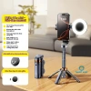 JC25 Tripod mini 3 trong 1 cho điện thoại, gậy tự sướng Bluetooth + đèn trợ sáng - chỉ 219.000 VND