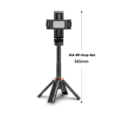 JC25 Tripod mini 3 trong 1 cho điện thoại, gậy tự sướng Bluetooth + đèn trợ sáng - chỉ 219.000 VND 8