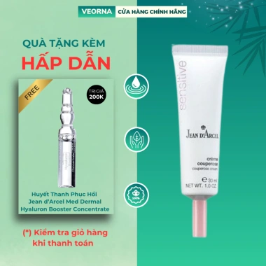 Jean D'Arcel Couperose Cream - Kem dưỡng da nhạy cảm giảm đỏ, giãn tĩnh mạch, chỉ 720.000đ