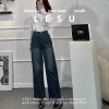 Jeans Ống Đứng Trơn 2 Túi Vuông - Đẹp, Thoải Mái, Giá Chỉ 348.000đ 2