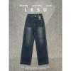 Jeans Ống Đứng Trơn 2 Túi Vuông - Đẹp, Thoải Mái, Giá Chỉ 348.000đ 7