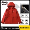 JEEP SPIRT Áo khoác nữ chống nước, đa chức năng, chống gió, đi bộ đường dài màu đỏ – 861.840₫
