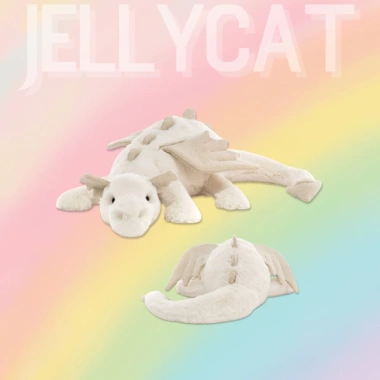 Jellycat Rồng Trời - Gấu bông an toàn, mềm mại, chính hãng, kèm túi vải xanh