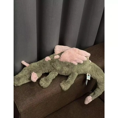 Jellycat Rồng Trời - Gấu bông an toàn, mềm mại, chính hãng, kèm túi vải xanh