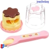 JENNIFERDZZG Đồ chơi bánh Pudding dâu tây Giáo dục sớm nhập vai ăn bánh mô phỏng Nhật Bản đồ chơi nhà trẻ