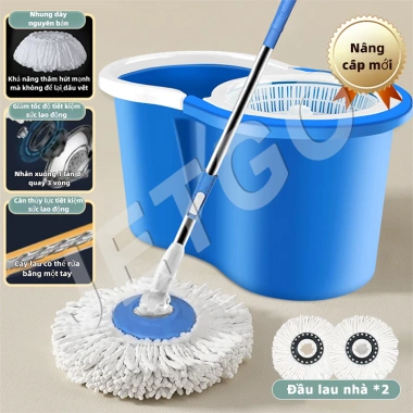JETGO Bộ Cây Lau Nhà Tự Vắt Thông Minh Xoay 360°, Đầu Siêu Thấm Hút, Dễ Vệ Sinh, Tháo Rời - Giá Ưu Đãi 91.105₫ 9 JETGO Bộ Cây Lau Nhà Tự Vắt Thông Minh Xoay 360°, Đầu Siêu Thấm Hút, Dễ Vệ Sinh, Tháo Rời - Giá Ưu Đãi 91.105₫ 9