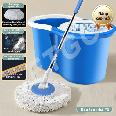 JETGO Bộ Cây Lau Nhà Tự Vắt Thông Minh Xoay 360°, Đầu Siêu Thấm Hút, Dễ Vệ Sinh, Tháo Rời - Giá Ưu Đãi 91.105₫ 15 JETGO Bộ Cây Lau Nhà Tự Vắt Thông Minh Xoay 360°, Đầu Siêu Thấm Hút, Dễ Vệ Sinh, Tháo Rời - Giá Ưu Đãi 91.105₫ 15