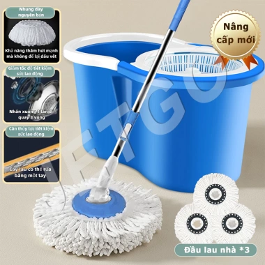 JETGO Bộ Cây Lau Nhà Tự Vắt Thông Minh Xoay 360°, Đầu Siêu Thấm Hút, Dễ Vệ Sinh, Tháo Rời - Giá Ưu Đãi 91.105₫ 16 JETGO Bộ Cây Lau Nhà Tự Vắt Thông Minh Xoay 360°, Đầu Siêu Thấm Hút, Dễ Vệ Sinh, Tháo Rời - Giá Ưu Đãi 91.105₫ 16