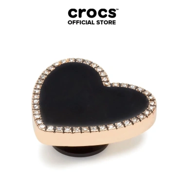 Jibbitz Charms Tim Đen Viền Vàng - Phụ kiện Crocs Giá ưu đãi 225.000₫ Jibbitz Charms Tim Đen Viền Vàng - Phụ kiện Crocs Giá ưu đãi 225.000₫