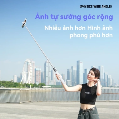 Jiffy Selfie Stick DP20 - Gậy 3 Chân Chống và Remote, Mở Khi Chạm Đất, Độ Dài 30-175cm, Giá 358k