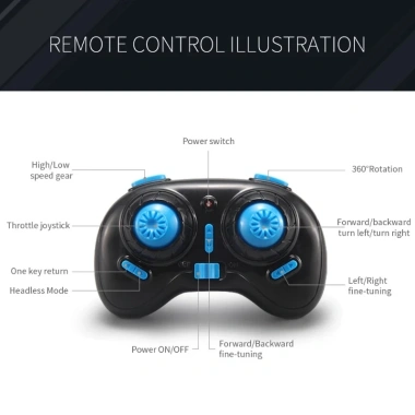 JJRC H36 Mini Drone RTF 4CH - 6 trục, không đầu, 2 pin, bay trong nhà và ngoài trời, nhẹ bền, giá ưu đãi 592.900 VND