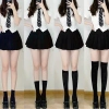 Jk Tất Dễ Thương Đen Trắng Nhung Gothic Dài - Kawaii Nylon, Giá 21.000 VND 3