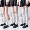 Jk Tất Dễ Thương Đen Trắng Nhung Gothic Dài - Kawaii Nylon, Giá 21.000 VND 4
