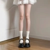Jk Tất Dễ Thương Đen Trắng Nhung Gothic Dài - Kawaii Nylon, Giá 21.000 VND 6