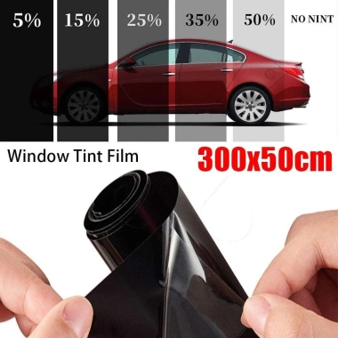 Jkdesign 1 cuộn 50x3m Giấy dán xe hơi, phim chống nắng UV, tint cửa sổ, khối UV đen VLT 1%-50% - 72.710₫ 8
