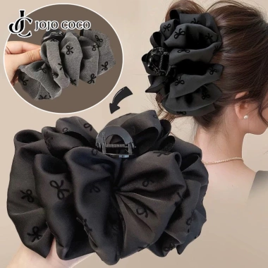 Jojo COCO Kẹp Tóc Nơ Đen Bong Bóng Đám Mây Cá Mập Lớn – Phong Cách Hàn Quốc, Giá 28.200₫