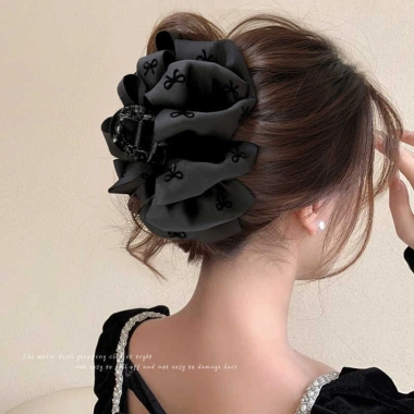 Jojo COCO Kẹp Tóc Nơ Đen Bong Bóng Đám Mây Cá Mập Lớn – Phong Cách Hàn Quốc, Giá 28.200₫