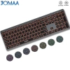 JOMAA Bàn phím không dây 2.4G Bluetooth RGB, đèn nền sạc lại, Full-size cho Mac, PC, iPad - 804.014₫