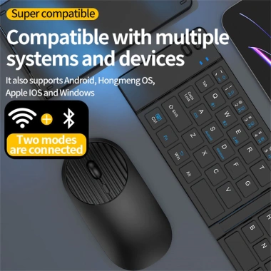 Jomaa Portable 2.4G - Bàn phím gập Bluetooth sạc lại + Chuột không dây USB cho Windows iOS PC, giá ưu đãi 524.700₫ 3