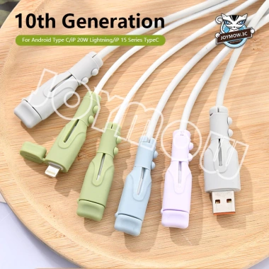Joymow Bộ sạc iPhone 18W 20W và bảo vệ cáp silicon mềm dễ lắp đặt tương thích iPhone 16 15 14 13 12 11 giá 35.717₫