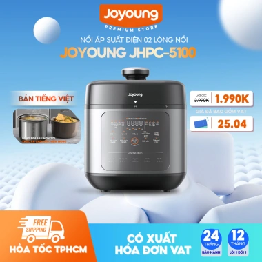 Joyoung Nồi áp suất đa năng 2 lòng nồi JHPC-5.100 5L 900W BH 24 tháng - Giá 1.859.000