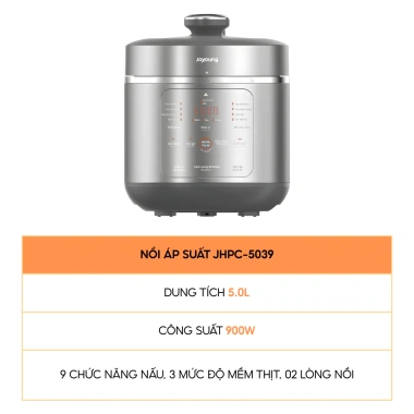 Joyoung Nồi áp suất đa năng 2 lòng nồi JHPC-5.100 5L 900W BH 24 tháng - Giá 1.859.000 10