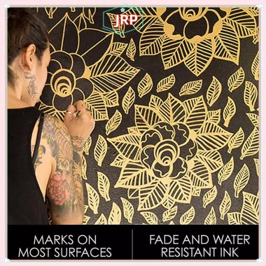 JRP Bút Sharpie Kim Loại Vàng Bạc Đồng Đánh Dấu Chống Thấm Nước - Thủ Công cho Gỗ, Nhựa, Văn Phòng Phẩm - Giá 52.056₫ 3