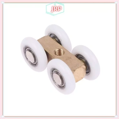 JRP Đầu kéo 4 bánh ròng rọc con lăn cho cửa kính trượt phòng tắm – Giảm 20%