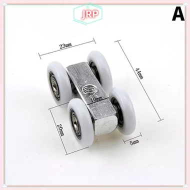 JRP Đầu kéo 4 bánh ròng rọc con lăn cho cửa kính trượt phòng tắm – Giảm 20% 9 JRP Đầu kéo 4 bánh ròng rọc con lăn cho cửa kính trượt phòng tắm – Giảm 20% 9