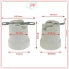 JRP Đế vít gốm E27 chịu nhiệt cao - Bộ chuyển đổi giá đỡ bóng đèn Soet, 44.110₫ 9