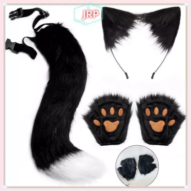 JRP Đuôi Cáo & Găng Tay Paw - Phụ Kiện Cosplay Dễ Thương Tiệc Halloween Giá 64k