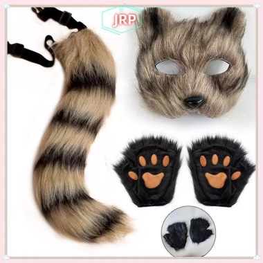 JRP Đuôi Cáo & Găng Tay Paw - Phụ Kiện Cosplay Dễ Thương Tiệc Halloween Giá 64k