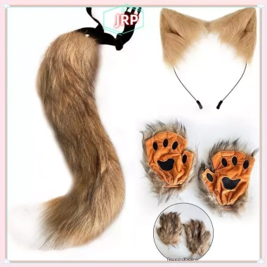 JRP Đuôi Cáo & Găng Tay Paw - Phụ Kiện Cosplay Dễ Thương Tiệc Halloween Giá 64k