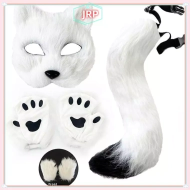 JRP Đuôi Cáo & Găng Tay Paw - Phụ Kiện Cosplay Dễ Thương Tiệc Halloween Giá 64k