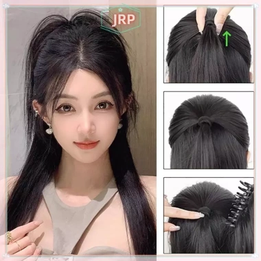 JRP Đuôi Ngựa Tóc Giả Nữ Nửa Buộc Bện Mô - Tóc Mảnh, Kẹp Tóc Gà, Giá 44.820₫