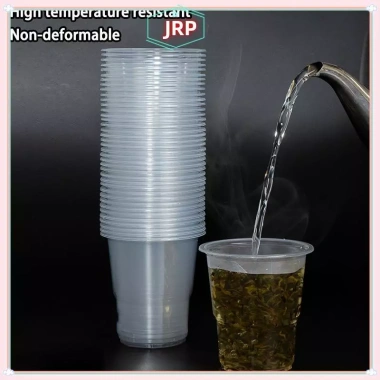 JRP Ly nhựa chịu nhiệt độ cao dùng một lần - Cốc uống nước dày trong suốt cho gia đình, giá 50.930 VNĐ