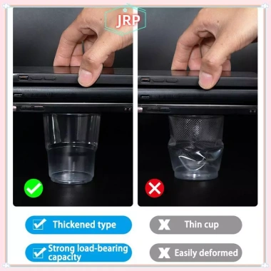 JRP Ly nhựa chịu nhiệt độ cao dùng một lần - Cốc uống nước dày trong suốt cho gia đình, giá 50.930 VNĐ