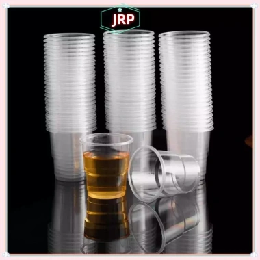 JRP Ly nhựa chịu nhiệt độ cao dùng một lần - Cốc uống nước dày trong suốt cho gia đình, giá 50.930 VNĐ