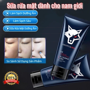 JUELREOU Sữa rửa mặt nam dưỡng ẩm, làm trắng, tạo bọt sạch sâu - Giá chỉ 78.000₫
