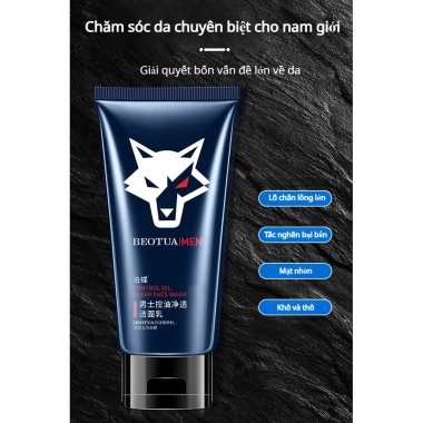 JUELREOU Sữa rửa mặt nam dưỡng ẩm, làm trắng, tạo bọt sạch sâu - Giá chỉ 78.000₫
